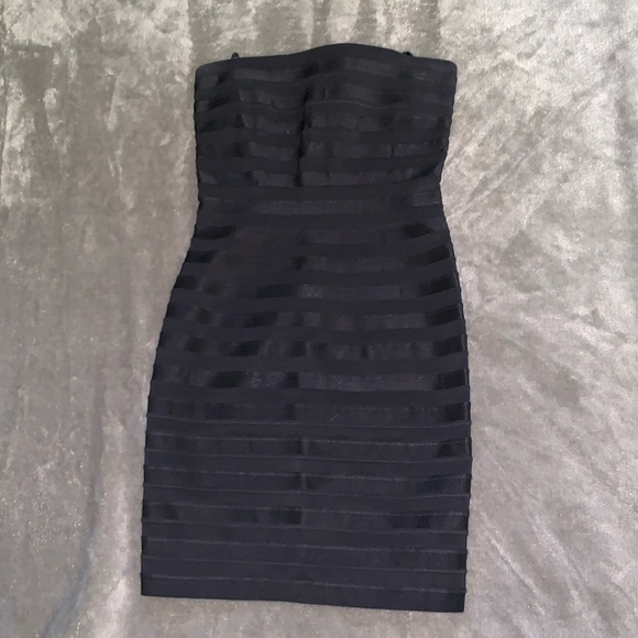 bebe Dresses & Skirts - EUC! Bebe Black Bandage Tube Mini Dress size XS